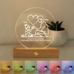 Personalized Dad Led Night Light, Custom Father's Day Gift - thumbnail 3