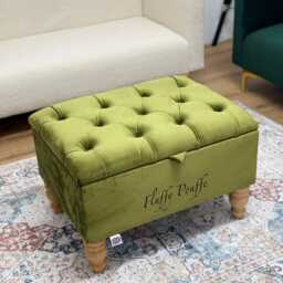 Norah Storage Ottoman Footstool Coffee Table Pouffe Bench Chesterfield Declutter Living Space - thumbnail 2