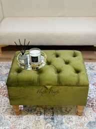 Norah Storage Ottoman Footstool Coffee Table Pouffe Bench Chesterfield Declutter Living Space - thumbnail 1