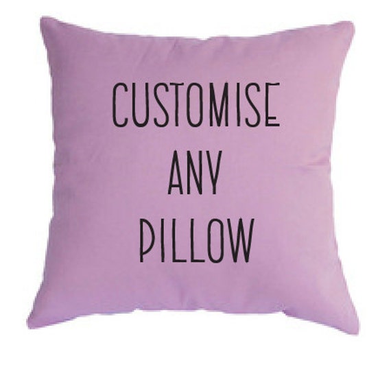 Custom 100% Cotton Pillow Case - Personalized Gift, Metallic Lettering - image 1