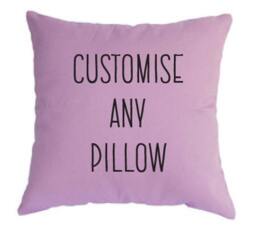 Custom 100% Cotton Pillow Case - Personalized Gift, Metallic Lettering - thumbnail 1