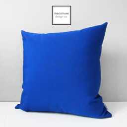 Striped Outdoor Sunbrella Pillow Cover With Pacific Blue & White Stripes, Decorative Throw Cushions For Patio Pool Loungers - thumbnail 3