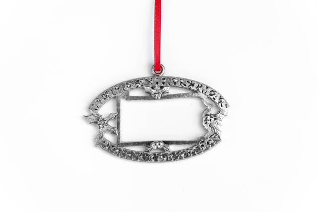 Hand Cast Pennsylvania Pewter Christmas Ornament - image 1