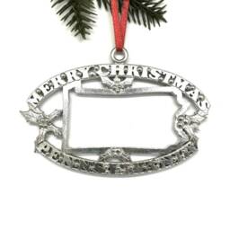 Hand Cast Pennsylvania Pewter Christmas Ornament - thumbnail 3