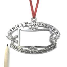 Hand Cast Pennsylvania Pewter Christmas Ornament - thumbnail 4
