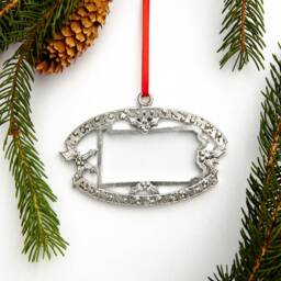 Hand Cast Pennsylvania Pewter Christmas Ornament - thumbnail 2
