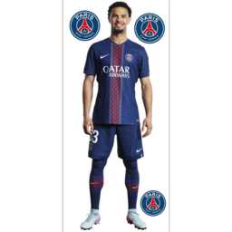 Paris Saint-Germain Wall Sticker - Za??re-Emery 25-26 Player Decal Psg Art - thumbnail 2