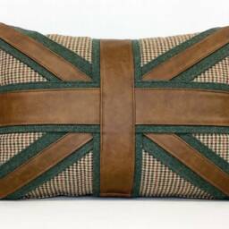 The Leather & Wool Union Jack Cushion - thumbnail 3