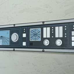 Large Sci-Fi Control Panel Prop Futuristic Wall Art - thumbnail 3