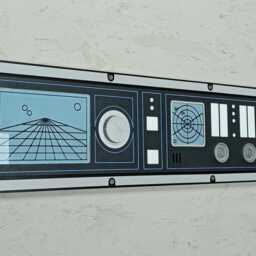 Large Sci-Fi Control Panel Prop Futuristic Wall Art - thumbnail 4