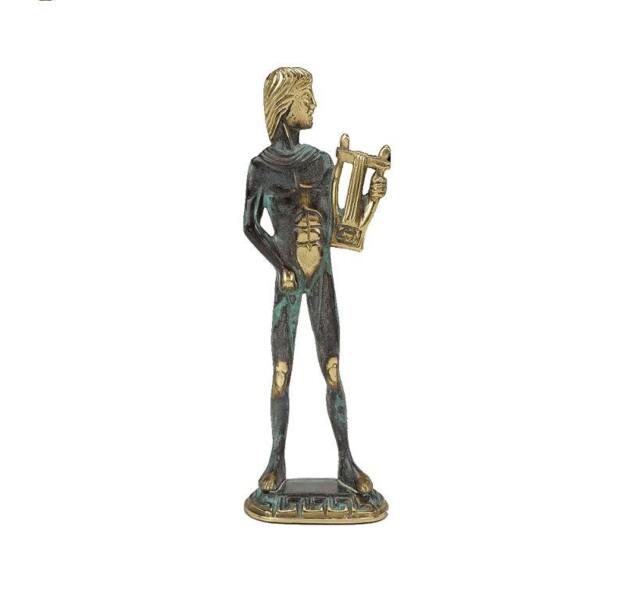 Handmade Bronze Apollo Statue, Greek Mythology Art, Home Decor - image 1