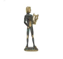 Apollo Greek God Statue, Handmade Bronze Sculpture, Ancient Art Decor, Mythology Collectible, Brass Figure