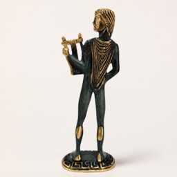 Apollo Greek God Statue, Handmade Bronze Sculpture, Ancient Art Decor, Mythology Collectible, Brass Figure - thumbnail 3