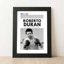 Roberto Duran Boxing Poster Global Icons Art Print - thumbnail 1