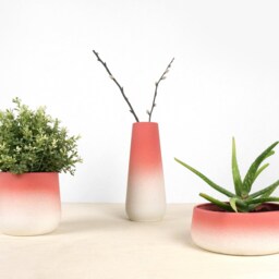 Handmade Porcelain Flower Vase, Modern Matte Glaze, Studio Lorier Design - thumbnail 3