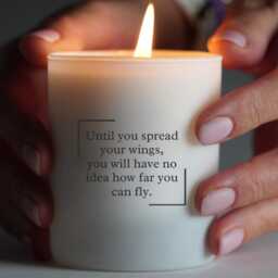 Motivational Candle - Inspirational Quote, Encouragement, Self Care Decor - 150G - thumbnail 2