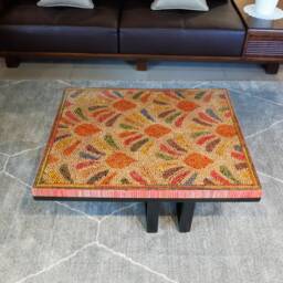 Rectangle Colored Pencil Coffee Tables - Unique Handmade Resin Table Top - thumbnail 3