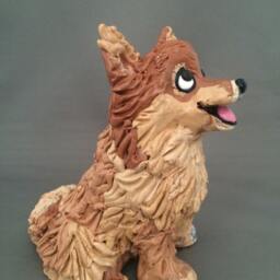 Pomeranian Dog Figurine - thumbnail 4