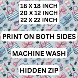 Girls Bedroom Cushion Cover Gifts Teenage Pillow Case Tween Decor Pink Blue Scatter Kids Accessories - thumbnail 3