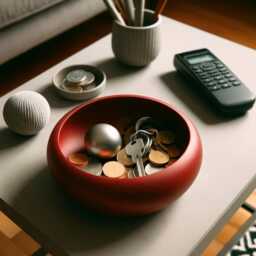 Modern Key & Coin Bowl Organiser Bowl, New Design, Multiple Colour Options - thumbnail 4