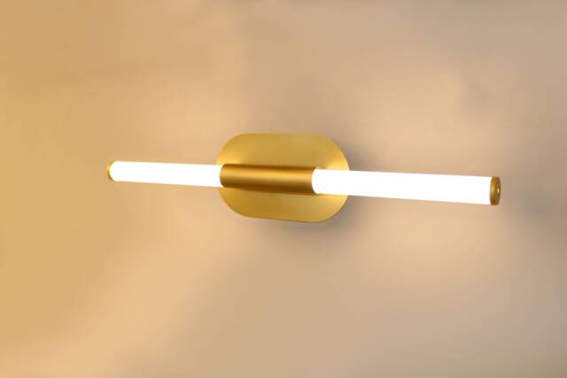 Wall Lighting - Brass Gold Lamp Vanity Light Fixture, Sconce Mykonos Model Ranor Design - image 1
