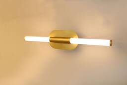 Wall Lighting - Brass Gold Lamp Vanity Light Fixture, Sconce Mykonos Model Ranor Design - thumbnail 1