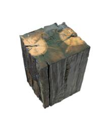 Coffee Table Wood, Reclaimed Wood Furniture, Epoxy Table, Resin Rustic Burnt Oak - thumbnail 1
