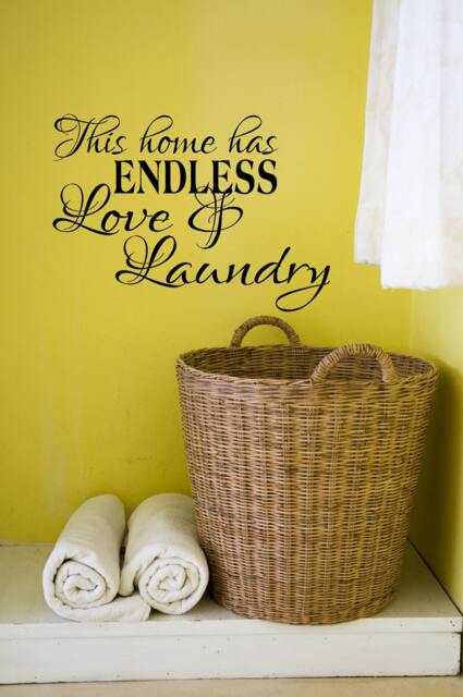 This Home Has Endless Love & Laundry Vinyl Decal - Room Decor Wall - image 1
