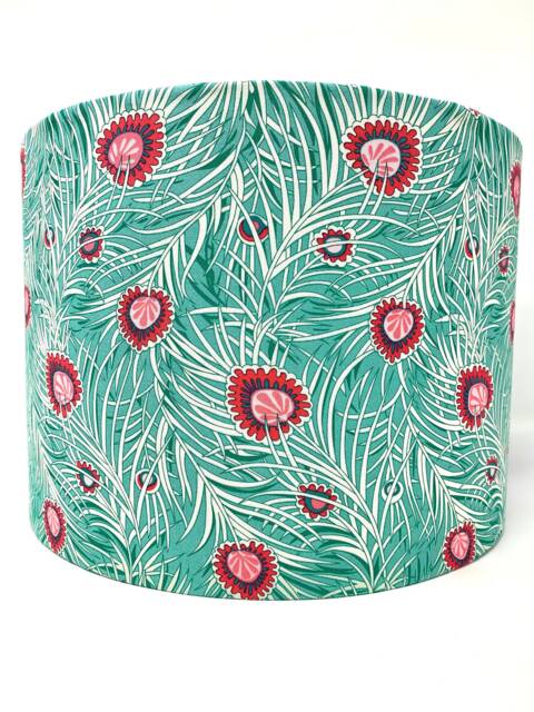 Liberty Peacock Feather Lamp Shade Lampshade For Standard Lamps Or Ceiling Lights - image 1