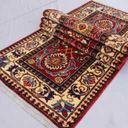 2'7x9'6 Ft Red Bidjar Rug, 10 Runner Afghan Fine Hand Knotted Wool Oriental Rug For Kitchen Runner, Hallway Carpet - thumbnail 3