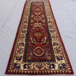 2'7x9'6 Ft Red Bidjar Rug, 10 Runner Afghan Fine Hand Knotted Wool Oriental Rug For Kitchen Runner, Hallway Carpet - thumbnail 2