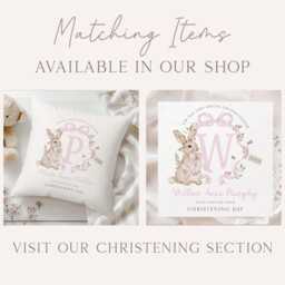Personalised Christening Gift, Baptism Cushion For Girl's, Gift Granddaughter, Goddaughter, Naming Day - thumbnail 2