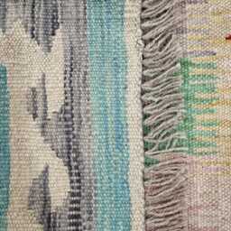 Classic Runner Rug, Handmade Artisan Afghan Turkish Scandinavian Navajo Bohemian Wool Flatweave Multicolour Kilim Rug 202x66 cm - thumbnail 3