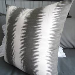 2 Color Choiceselectric Pillow Design.pillow Cover.slipcover.lumbar Pillow.blue.grey.natural.home Decor Pillows.unisex.toss Pillow.ikat - thumbnail 4
