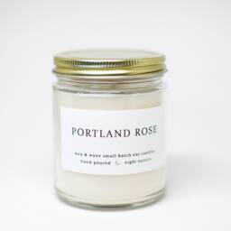 Portland Rose Soy Candle - Floral Scent, 50+ Hour Burn - thumbnail 4