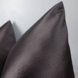 Duchess Otter Bournville Luxury Cushion Cover Bold Satin Fabric, Textured Ribbed Modern Sofa Bed Pillow Plain Accent Cushion - thumbnail 3