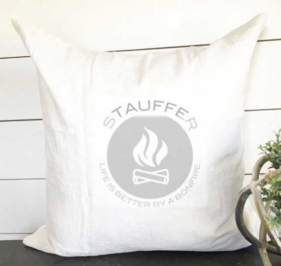 Custom Camping Pillow Cover - 18x18, Home Decor, Cushion, Throw Pillow, Gift, Present, Custom Home, House, Vintage, Outback