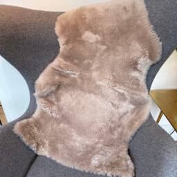 Greige Short Wool Shearling, Genuine Sheepskin, 70 X 90cm - thumbnail 2