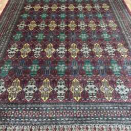 8x12 Pink Color Bokhara Rug - 2.50x3.65 Kids Room Luxury Area Turkish Fine Quality Afghan - thumbnail 2