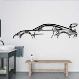 Sports Car Metal Wall Decor - Modern Silhouette Garage, Office & Room Special Design For Enthusiasts Gift Him - thumbnail 4