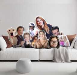 Custom 3D Human Face Body Doll Cushion Pillow Personalised Photo Gift Funny Shaped Unique Joke For Him/Her - thumbnail 1