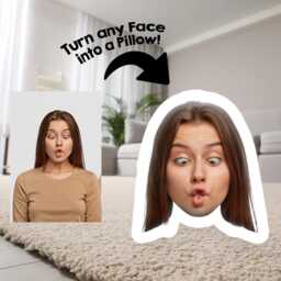 Custom 3D Human Face Body Doll Cushion Pillow Personalised Photo Gift Funny Shaped Unique Joke For Him/Her - thumbnail 2