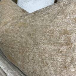 "Gold Cushion Cover, Modern Pillow Cover For Sofa Or Bed , Lumbar Size 12"" X 20" - thumbnail 2