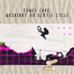 Mountain Bike Beach Towel Original Mtb Art Gift - 70x35 Inches - thumbnail 4