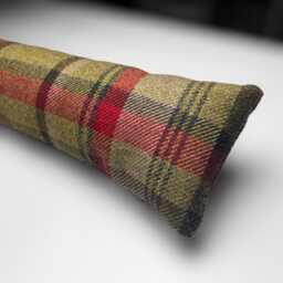 Handmade Hunter Tartan Draught Excluder Weighted Farmhouse Decor 70-200cm - thumbnail 1