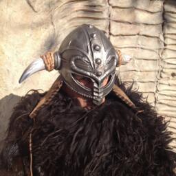 Fiberglass Viking Helmet Larp Cosplay Armor - Fits 23.5 - thumbnail 2