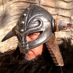 Fiberglass Viking Helmet Larp Cosplay Armor - Fits 23.5 - thumbnail 1