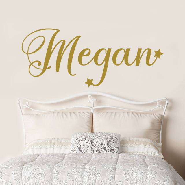 Name Wall Decal - Girl Nursery Girls Bedroom Decor Gold Custom Vinyl Decals Dm106 - image 1
