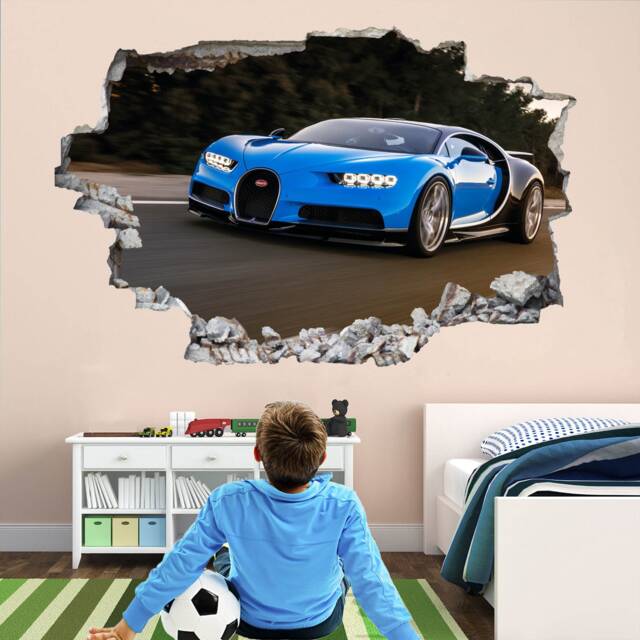 Supercar Sports Car Wall Sticker Mural Decal Poster Print Art Kids Bedroom Home Decor Bl8 - image 1