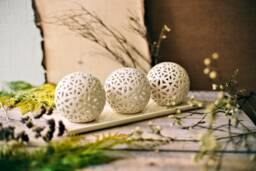 Handmade Clay Candle Lantern Boho Wedding Centerpiece